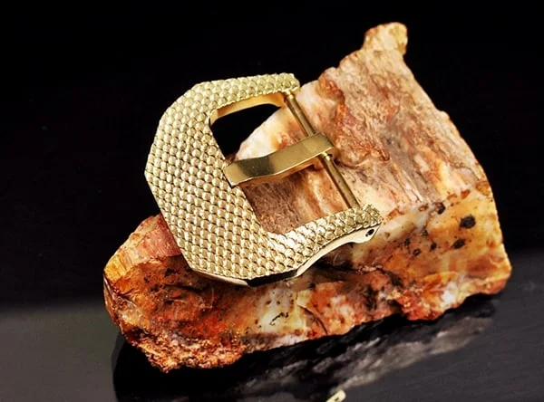 Fish Scale- Yellow Bronze Buckle for Seiko, Panerai, Maranez, Sevenfriday – image 3